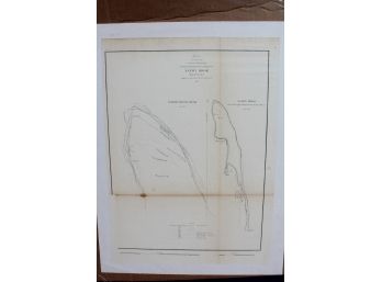 1853 Sandy Hook NJ. - (B No. 3) U.S. Coast Survey Chart