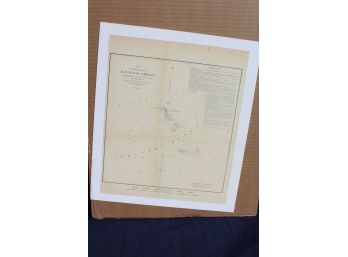 1850 U.S. Survey  Of The Hatteras Shoals - Cape Hatteras NC