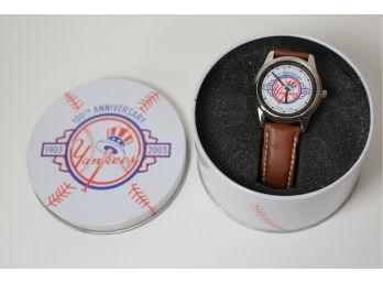 Yankees Wristwatch For Woman Or Child Celebrating The First 100 Years
