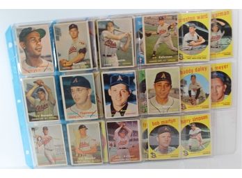 1957/1959 Kansas City Athletics Topps Baseball Cards (35)