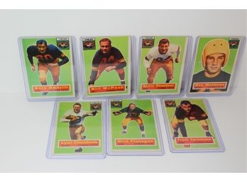 1956 Pittsburgh Steelers Cards VG Condition (not Graded) (7)