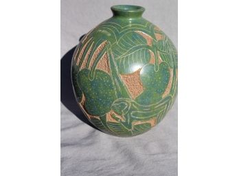 Very Cool Ceramic Textured Lemur Vase