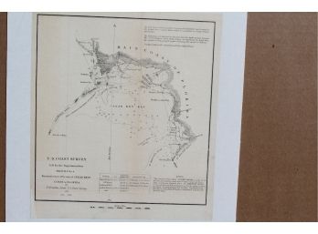 1851 Sketch F. No. 4 'Reconnoissance' Of Vicinity Of Cedar Keys - Coast Of Florida - Nautical Chart
