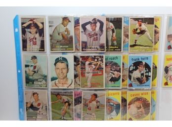 1957/1959 Milwaukee Braves Topps Baseball Cards