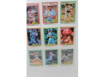 1981 Donruss Group With Some Great Stars - Reggie, Yaz, 2 Pete Rose, 2 Tom Seaver & More