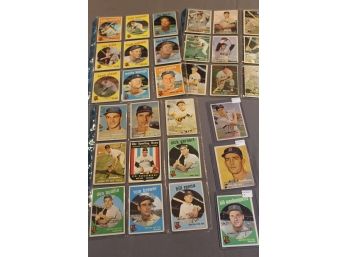 1957/1959 Topps Boston Red Sox Baseball Cards