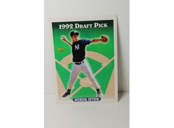 1993 Derek Jeter '1992' Draft Pick Topps Rookie Card  Ungraded