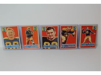 5 Green Bay Packers 1956 Topps Football Cards