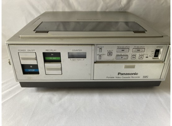 Panasonic Portable VHS Recorder Player