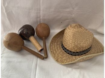 Mexico Hat And Shakers From Puerto Rico