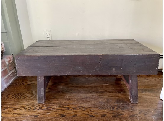 Wonderfully Crafted Antique Wood Low Table
