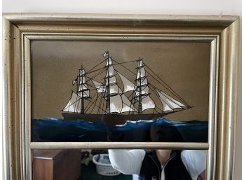 Framed Nautical Motif Wall Mirror