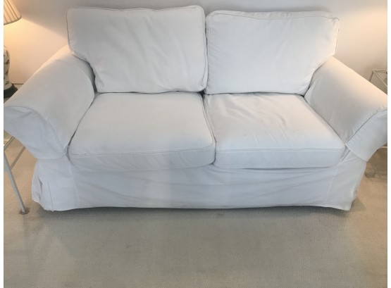 Two (2)  Seater Ikea Couch- Slip Covered: