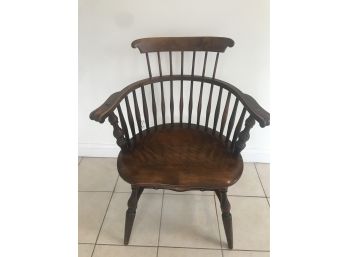 Beautiful Spindle  Fan Back  Windsor Style Chair:  Early 1900's Jos. Tunick & Sons