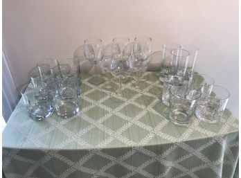 Nineteen(19) Assorted Glassware
