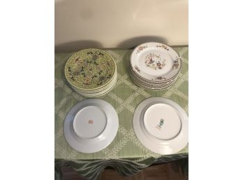 Two (2) Sets Of Dessert/ Salad Dishes
