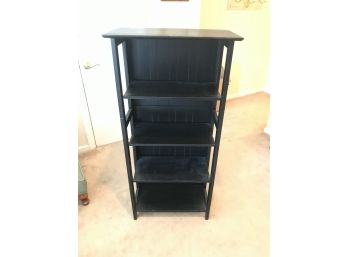 Five Shelf Stand Painted In Black