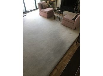 Bound Large White - Ish (Light Color)  100  Wool Area Rug