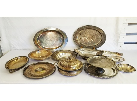 Vintage Silverplate Serving Dishes: W.M. Rogers & F.B. Rogers
