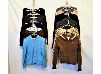 Twelve Women's Long Sleeve Sweaters So, Fang, Threads For Thought  Various Styles And Sizes