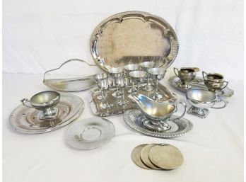 Vintage Stainless Steel & Chrome Dining & Serving Ware