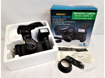 Vintage Meikai 35mm Deluxe Camera Kit - Model AW-4601 - New In Original Box