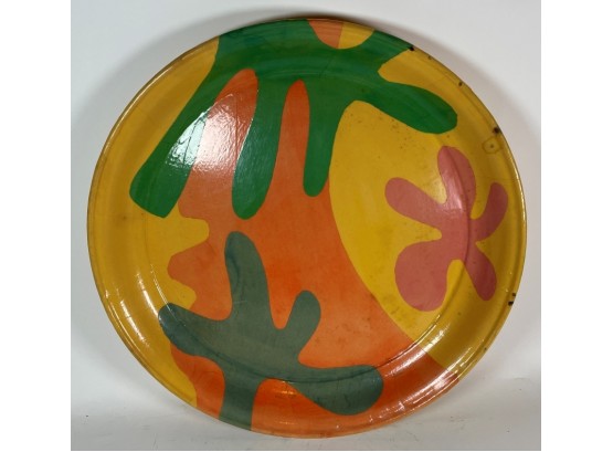 A Midcentury Modern Decoupage Service Tray After Matisse