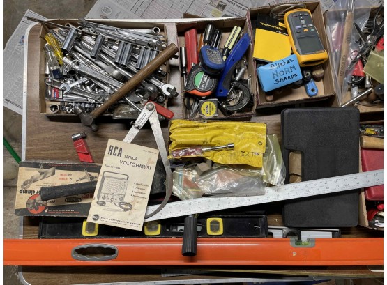 Huge Table Lot Of  Tools