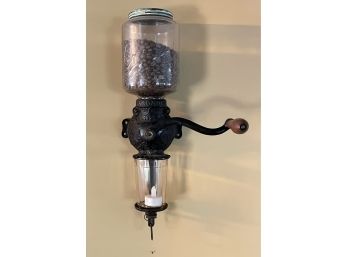 Fabulous Antique Arcade Wall Mounting Coffee Grinder