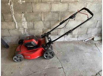 Electric Lawnmower With Battery And Charger