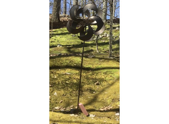 Double Sided Large Metal Pinwheel Twirly-whirly