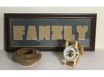 Wood Group, Plaque, Watch, & Bowl