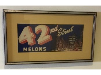 42nd Street Melons, Danna & Danna Inc. Framed