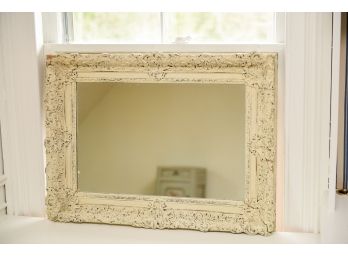 Antique Wood And Gesso Wall Mirror