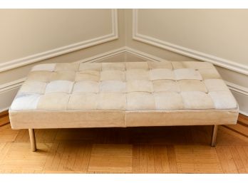 Lillian August Couture CoCo Leather Cowhide Bench (RETAIL $1,920)