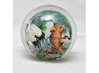 Reverse Painted Paperweight