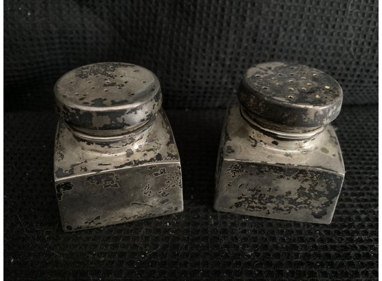 Sterling Silver B&m Reproduction G. Washington Salt & Peper Shakers