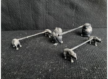 Three Small Animal Knife Rests