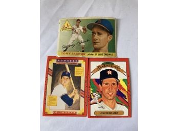 3 Vintage Baseball Cards