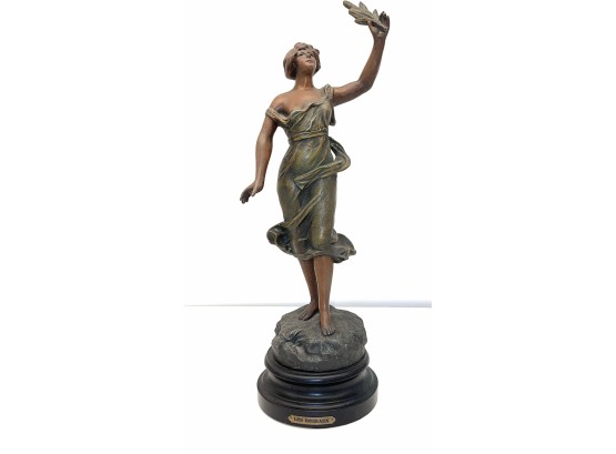 After L. Raphael (1 Of 2) French Bronzed Spelter Figurines