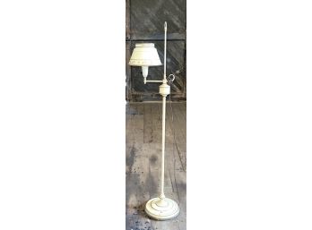 Vintage Ivory Tole Floor Lamp