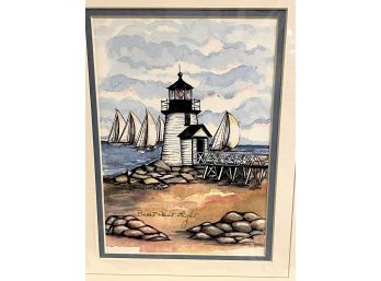 Brant Point Lighthouse Print By Donna Elias
