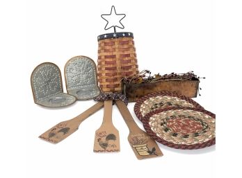Lot Of Primitive Country Style Decorative Items