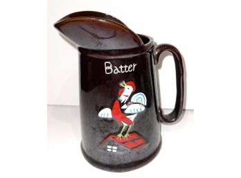 Vintage 1950s Rooster Kitchen Pitchers For Pancakes