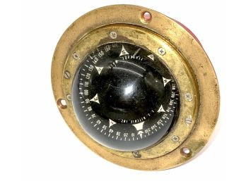 Vintage ES Ritchie & Sons Marine Naval Compass
