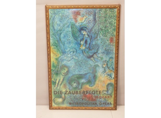 Marc Chagall Metropolitan Opera Die Zauberflote Mozart Well Framed Poster The Magic Flute 1967