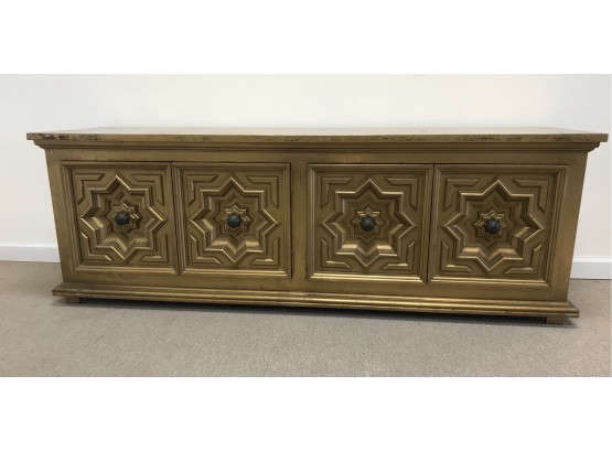 Lane Hollywood Regency Gold Gilt Console / Chest