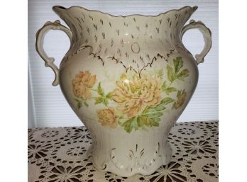 Large Antique Raleigh Porcelain Handled Planter Container