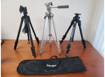 Trio Of Photography Tripods - Targus & Manfrotto