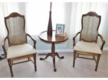 Vintage Pair Of Arm Chairs From The Burlington Furniture Co.